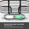 Rustproof Over Shower Head Organizer Hooks Soap Holder Durable Storage Rack  Shampoo