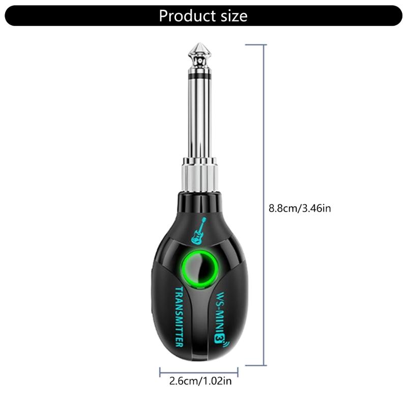 2,4 ГГц Аксессуары для электрогитары Беспроводная система передатчика и приемника для беспроводного усилителя Гитарные разъемы