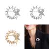 Exquisite Rhinestone And Pearl Butterfly Chest Flower Brooch For Women Korean Fashion Statement Piece