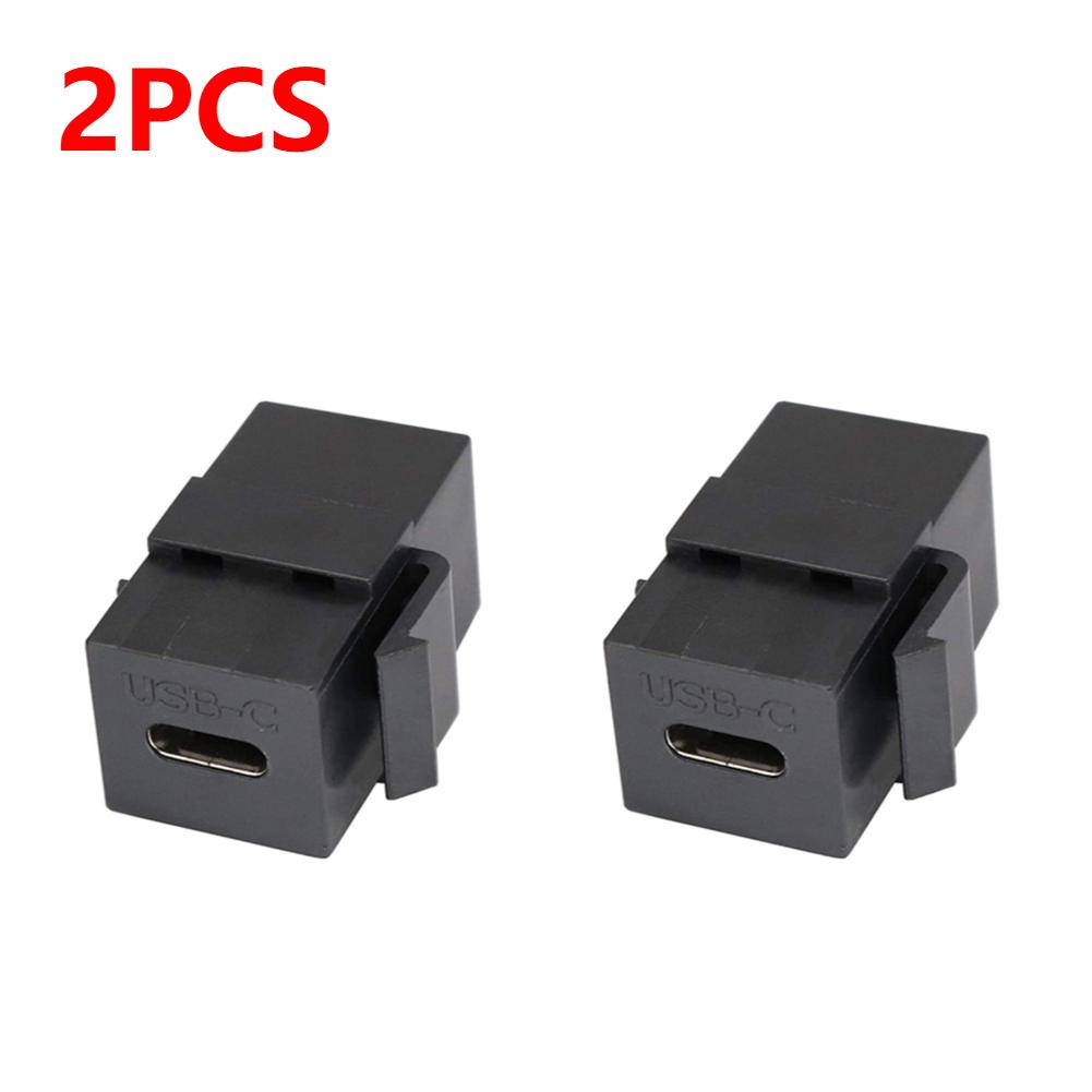 1-3X USB 3.1 Type C Keystone Гнездо-Гнездо Соединитель Вставки Разъем Порт Кабеля Удлинитель для Настенной Панели Розетки