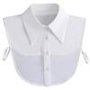 Fashion Half Shirt Style Fake Collar for Women Stand Detachable Collar Fake Girls Vintage Lace Ladies False Blouse Collar Decor