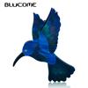 Fashion Blue Eagle Swallow Shape Brooches Natural Texture Acrylic Pin Jewelry For Girls Women Hat Scarf Coat Accessories