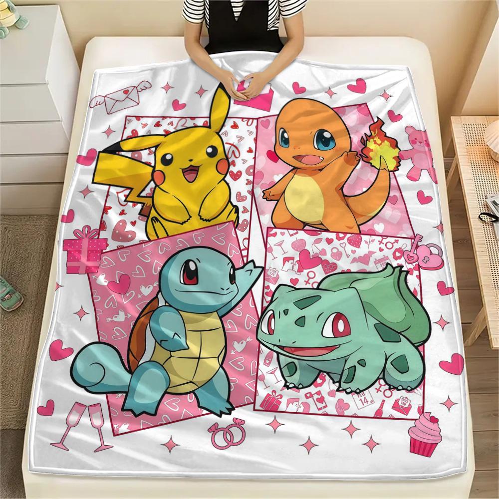 Pokémon2 Flannel Blanket, High quality Comfortable for All Seasons, Home Decor, Warmth and Comfort