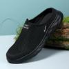 Men Summer Outdoor High Quality Anti-slip Men Leisure Shoes Mesh Breathable Soft Comfortable  Flat-bottomed Slippers