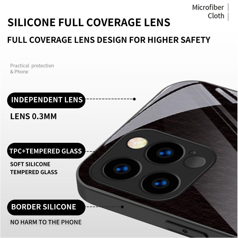 Закаленный стеклянный корпус с принтом Moon Night Mountain, защитный чехол, мягкий чехол из ТПУ для Xiaomi Redmi