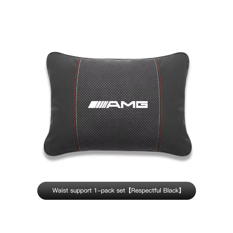 ZLLB1 AMG Car For Mercedes Benz AMG W203 W206 W220 W205 W211 W212...TireValve.Headrest/Lumbar Support Auto Neck Pillow Waist Cushion..