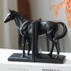 Китайский ретро подставка для книг в виде лошади, украшение для кабинета или письменного стола