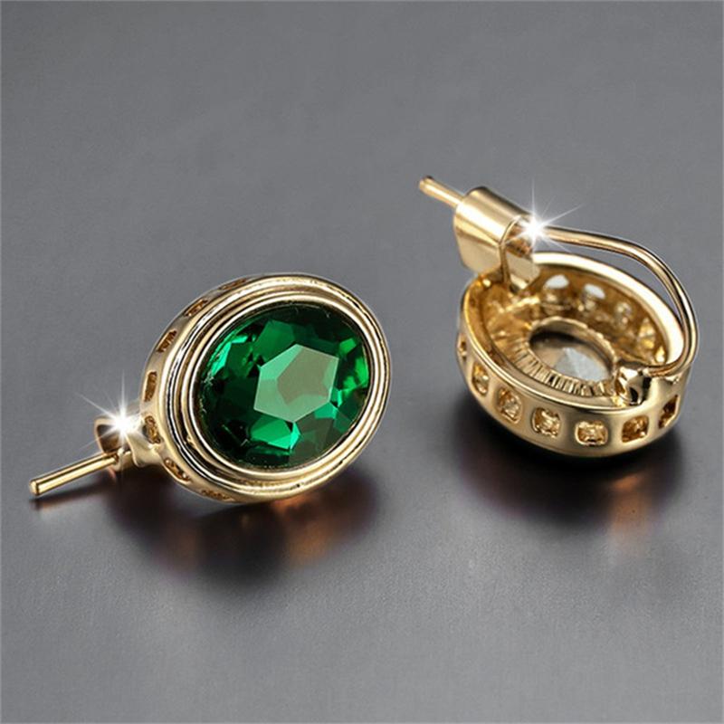 Винтажные синие овальные серьги-капли, женские элегантные свадебные банкетные украшения, подарки, серьги для помолвки и вечеринки