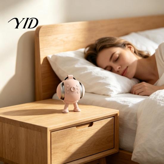 Long Battery Life Sound Machine White Noise with Bluetooth-compatible Speaker, Portable Baby Sleep Soother Nursery Therapy Device Aid,USB Rechargeable