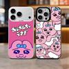 Мультяшный чехол для телефона O-Opanchu Usagi для iPhone 17,16,15,14,13,12,11 Plus,Pro Max, Цветной серебристый чехол для телефона