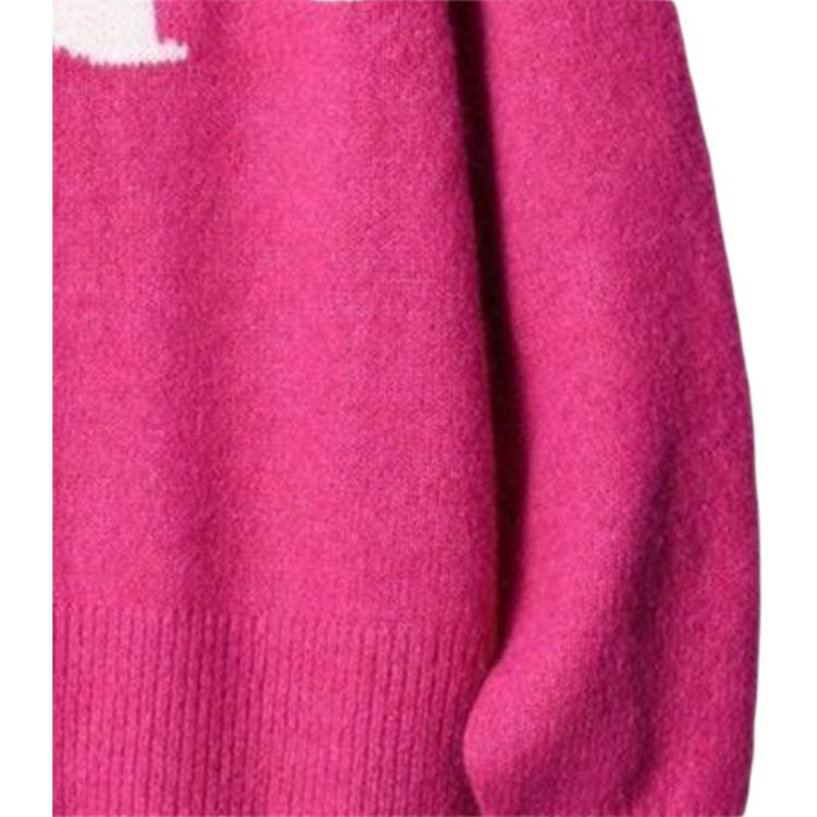 Uniqlo Жаккардовый джемпер с узором из белок, с круглым вырезом, женский свитер 462718-12