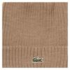 Lacoste Brand design wool fleece hat men beige dome RK032J-99-02S