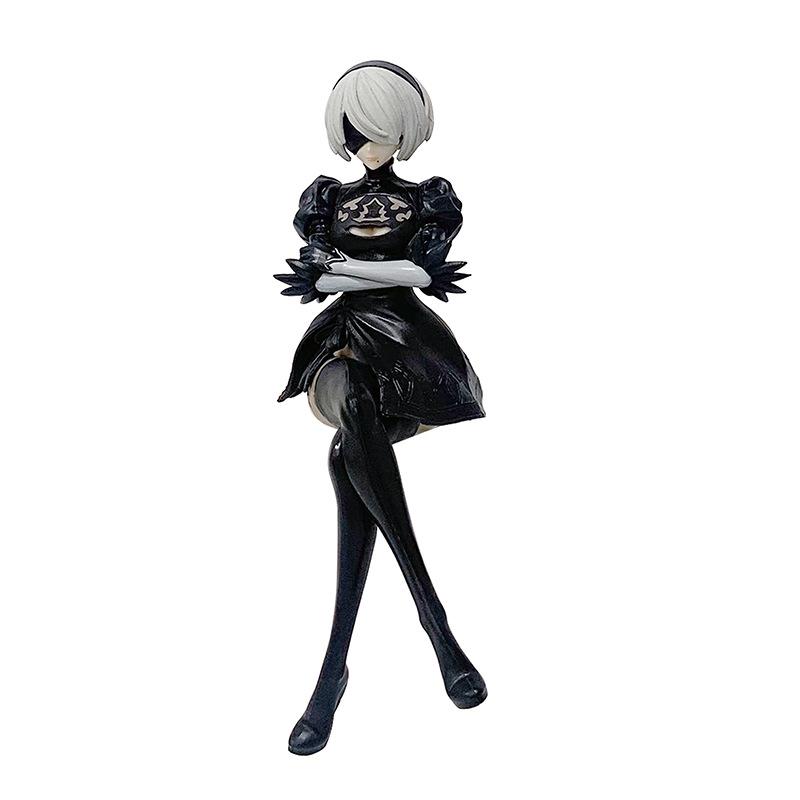 13см Аниме NieR: Автоматическая фигурка Yorha 2B Noodle Stopper Action Figure Игрушка ПВХ Модель Кукла Подарки