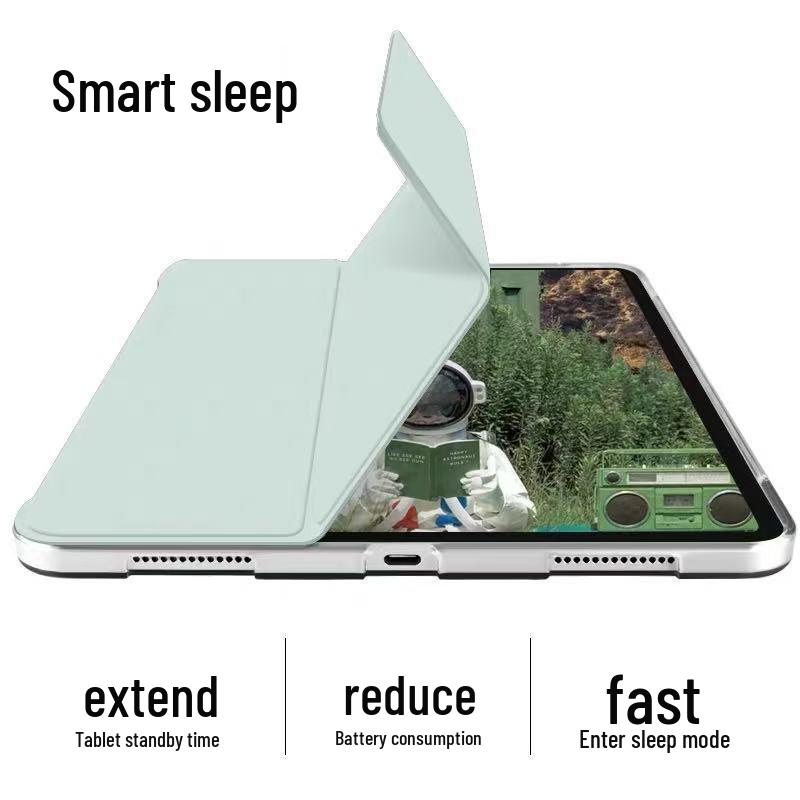 Силиконовый чехол для Apple iPad 10 (2022) - 10,95" Ударопрочный, Матовый прозрачный с держателем для стилуса