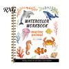 Indoor Art Activity for Preschoolers Watercolor Coloring Book, Clean And Bright Patterns Design, Thick DIY Painting Children Paper Multi-theme