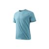 Solid Color Crew Neck Short Sleeve T-Shirt Men Tops Sunny-Smoke-Blue 952325103-4