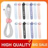 5PCS Reusable Cable Organizer Earphone Clip Charger Cord Management 3 Hole Line Storge Holder Line Bobbin Winder Straps