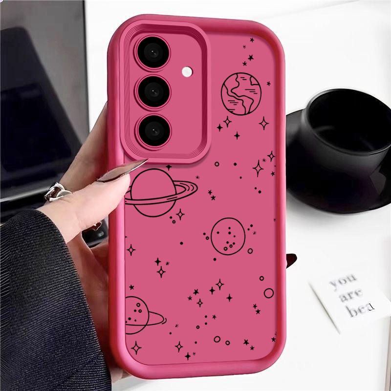 Для Samsung S25 S24 S22 Ultra Plus S23 S21 S20 Fe A55 A54 A53 A52 A35 A15 5g Star Pattern противоударный силиконовый мягкий защитный чехол для объектива