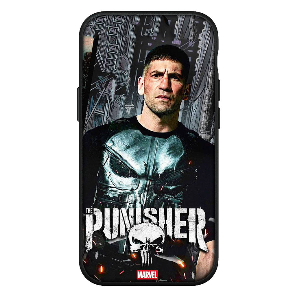 Для iPhone 16 15 X XR Samsung Galaxy S24 S23 Plus Xiaomi Redmi Note 13 12 11 Pro Max 9 10 14 OPPO Huawei Чехол Marvel Punishers Skull Phone Case