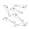 100pcs Stainless Steel Fishhook Line Lure Snap Fishing Rolling Swivels Rings  Fishing Tackle