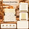 Reusable Beeswax Bread Bags Beeswax Coated Food Storage Bags Sourdough Bread Bags  Cheese Storage