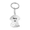Personalized Name Number Keychain Custom Stainless Steel Keychain