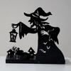 Хэллоуин ведьма подсвечник смола, фигурки призраков жуткие настольные статуи украшения для домашнего декора сада