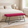 Bench Wine Red 110 x 40 x 45 cm Velvet