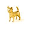 Chihuahua 22ct Gold Plated British Art Dog Figure Collection (smooth)
