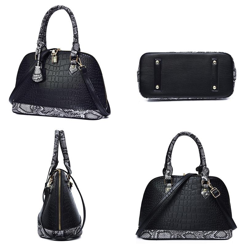 Новая сумочка с тиснением под крокодила, замок с узором под камень, сумка-ракушка, сумка-мессенджер с отделкой под змеиную кожу, сумка на плечо, женская сумка.