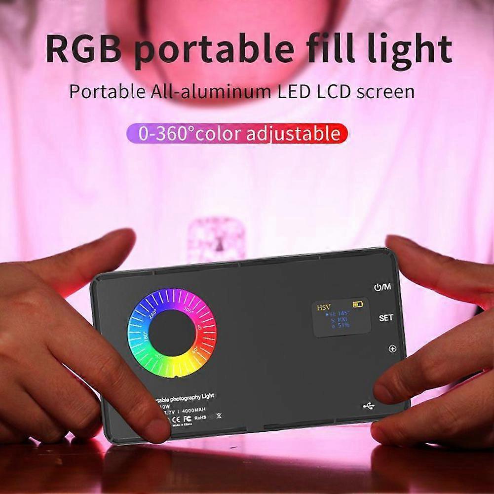 RGB Video Light with Clip, Full Color Camera Fill Light, Portable LED Camera Light for Photography & Live Streaming