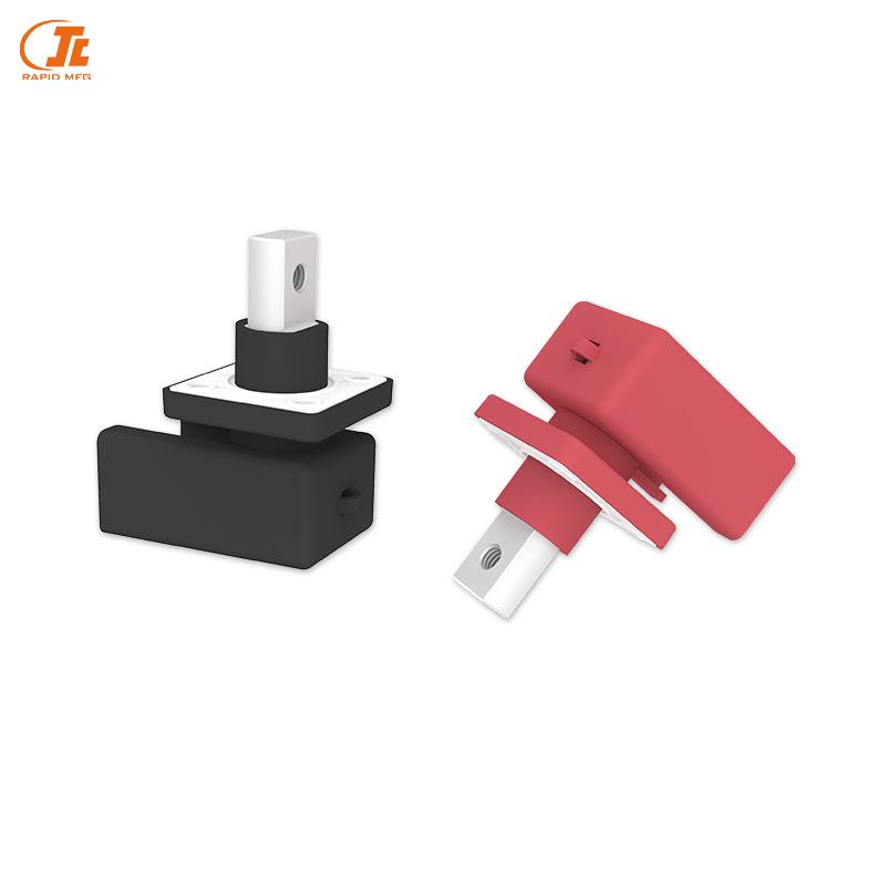 High Current 150-250A Square Terminal Block with Protective Cover and Bolt Connector