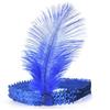 Sequins Feather Crystal Headband Indian Feather Headdress Holiday Party Indian Hairband Fashion Women Hair Accessories