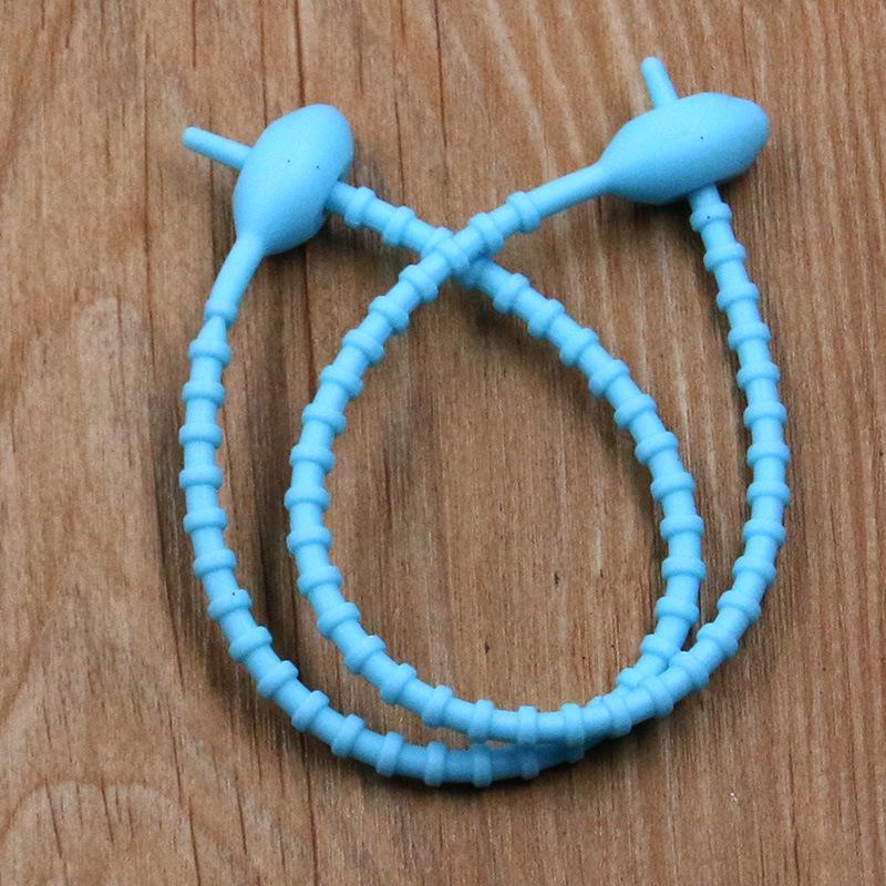 13-цветный силиконовый многоразовый шнур-закрутка и стяжка-хомут с овальной головкой