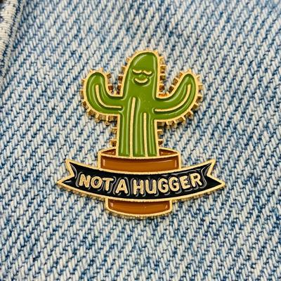 Новая эмалированная булавка, завод кактус, говорящая металлическая булавка, подарок на день рождения, 1 шт.