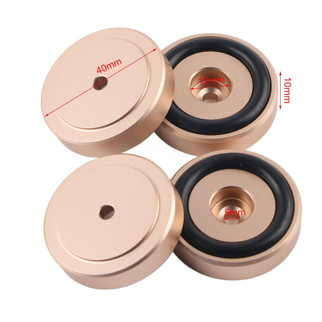 4шт 40*10мм алюминиевый сплав усилитель колодки анодирование пескоструйная обработка усилитель колодки ноги золото