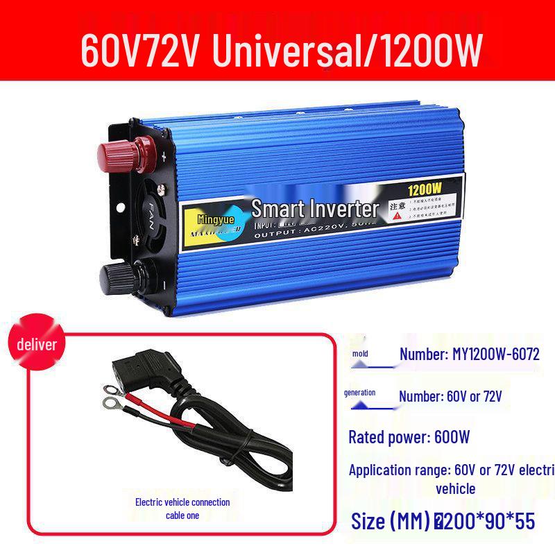 High-Power Electric Vehicle Inverter 48V-72V to 220V Universal Battery Converter