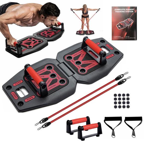 Многофункциональный тренажер для отжиманий и пресса, складная фитнес-доска