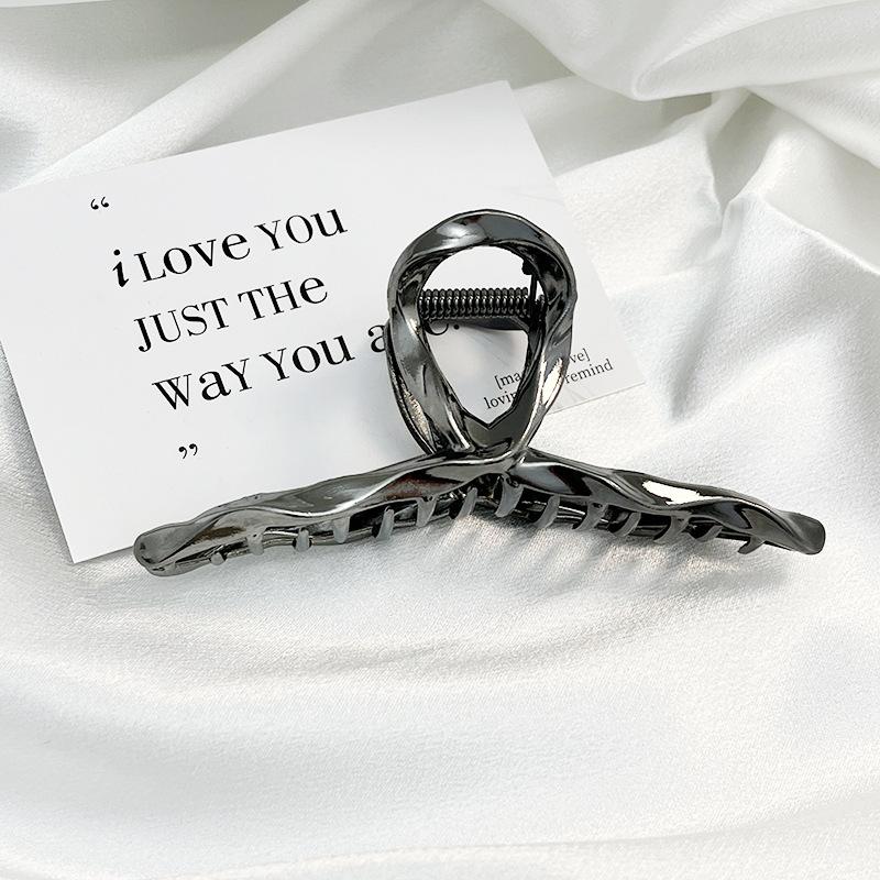 Модные женские металлические когти для волос, модные золотые серебряные заколки-крестики для волос, корейские геометрические шпильки для волос, аксессуары для волос для девочек