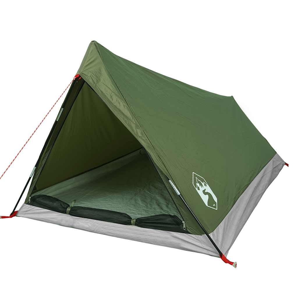 2 Person Camping Tent Olive Green Waterproof