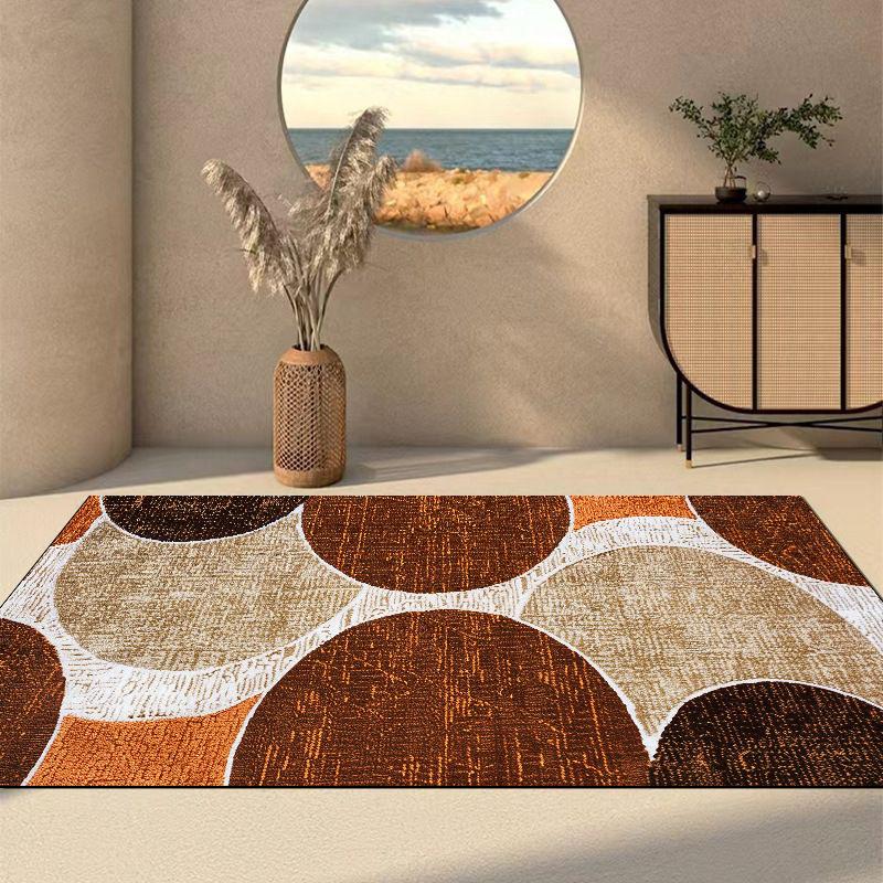 Retro Living Room Decoration Carpet High-end Luxury American Sofa Rug Large Area Non-Slip Washable Bedroom Bedside Floor Mat