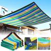 Thickened Shading Net Striped Sunshade Sail Terrace Outdoor Garden Courtyard Sunshade Pergola Succulent Plant Cover Sun Shelter
