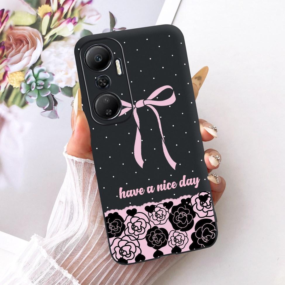 Case For Infinix Hot 20 4G Cover Cute Cat Fashion Butterfly Painted Casing For Infinix X6826 X6826B X6826C