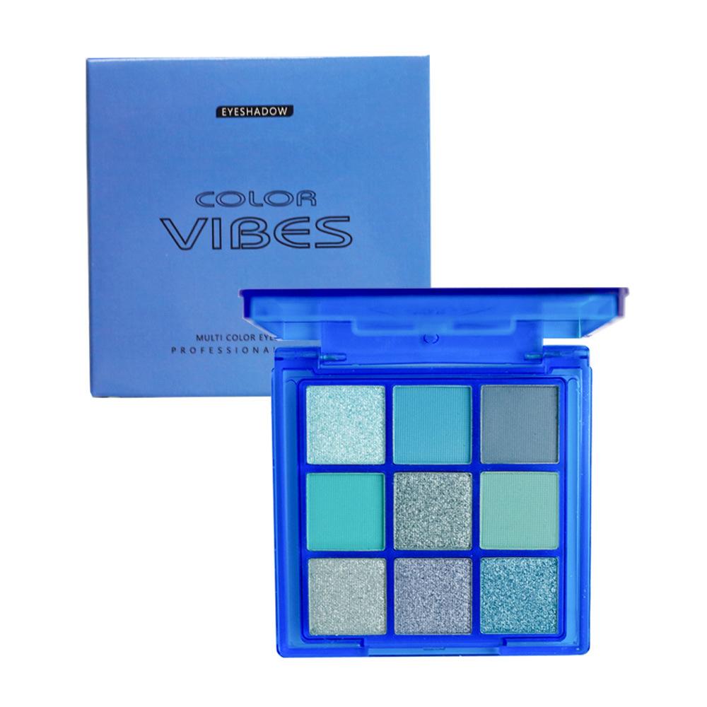 Blue 9-color Eye Shadow Is Sweat-proof Waterproof and Not Easy To Fade High-quality  Blue Makeup Cos Color Makeup