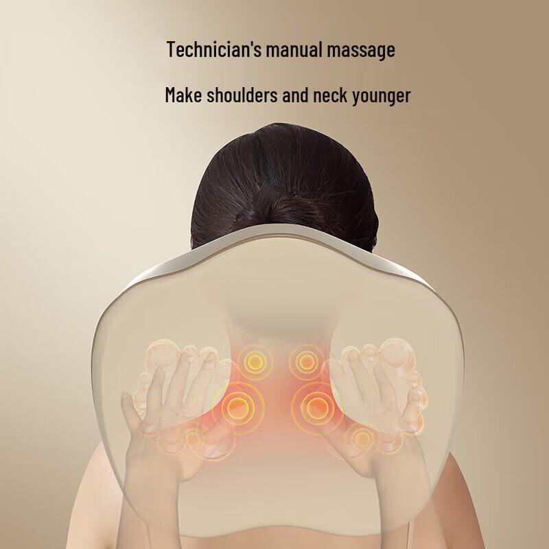 AUX Neck and Shoulder Massage Pillow CN plug (adapter included)