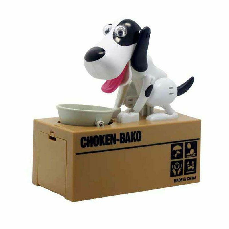 Очаровательная копилка в виде щенка с забавным автоматическим действием поедания для детей