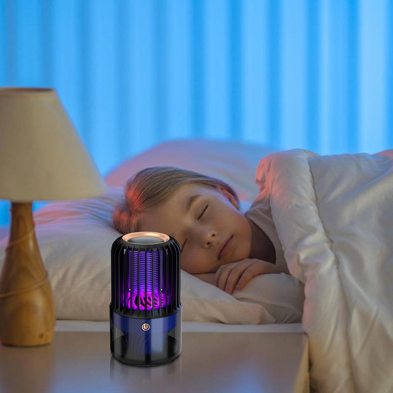 Ловушки для мух, бесшумные портативные ловушки для комаров, фиолетовые световые ловушки для мух, перезаряжаемые по USB, устройство для борьбы с мухами для игровых комнат и патио