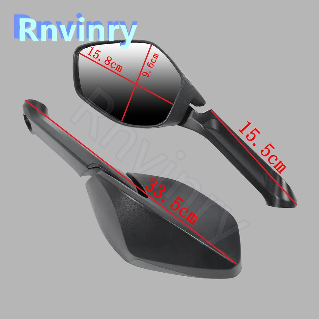 Мотоциклетные черные зеркала заднего вида для Ducati Multistrada 1200 S 2015 2016 2017