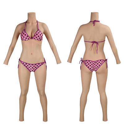 Силиконовый Полный Силиконовый Женский Торс Уретра Мужской Хлопок E Чашка [BodhiTCM] Костюм, Тело, Длина 9/10, Боди, Костюм, Вставляемый, В комплекте, Косплей,