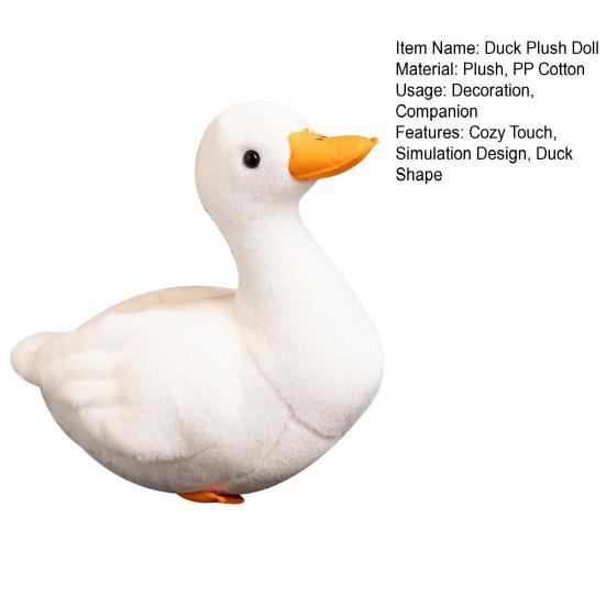 Soft Call Duck Stuffed Companion Adorable Doll White Duck Call Duck Plush Toy Children Stuffed